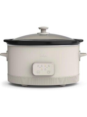 6qt Programmable Non-Toxic Slow Cooker - Versatile Kitchen Essential for Healthy